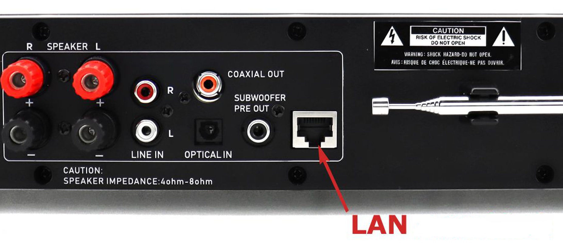 obrázek zadní konektory